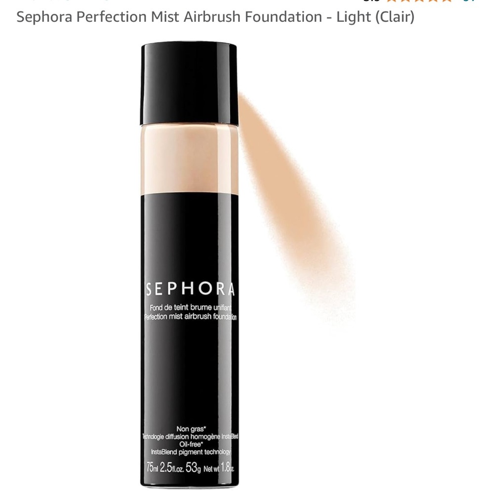 Sephora Perfection Mist Airbrush Foundation in Light brand new, sealed - Picture 2 of 2